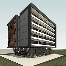 Meu projeto do curso: Modelagem de edifícios paramétricos com Revit. 3D, Arquitetura, Arquitetura de interiores, Modelagem 3D, Arquitetura digital, e Visualização arquitetônica projeto de edeyhuaman - 15.05.2024