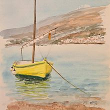 Mi proyecto del curso: Pintura en acuarela de paisajes marinos. Pintura, Pintura em aquarela e Ilustração naturalista projeto de Mariana Pizzo - 16.05.2024