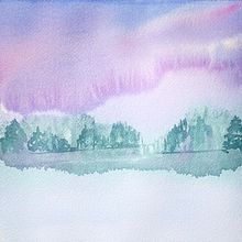 My project for course: Atmospheric Landscapes in Watercolor . Un proyecto de Bellas Artes, Pintura y Pintura a la acuarela de Wendy Violet Sinden - 15.05.2024