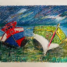 Meu projeto do curso: Desenho criativo com giz pastel oleoso. Un proyecto de Ilustración tradicional, Bellas Artes, Dibujo a lápiz y Dibujo de Luiz Fernando Gomes - 17.05.2024