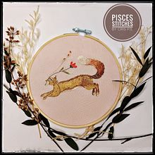 Mi proyecto del curso: Bordado con needle painting: recrea la belleza de la vida salvaje. Een project van Traditionele illustratie, Borduurwerk y Textielontwerp van Cristina P. S. - 17.05.2024
