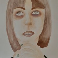 Meu projeto do curso: Retrato em aquarela a partir de uma fotografia. Un projet de Illustration traditionnelle, Aquarelle , et Dessin de portrait de Ana Lucia Kroeff Vieira - 11.05.2024