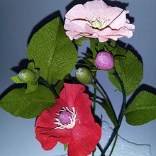 Mi proyecto del curso: Diseño de flores realistas en papel. Paper Craft, Decoration, and DIY project by Ismael Duarte López - 05.19.2024