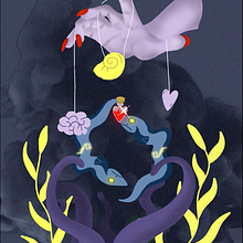 My project for course: Mixed Media Animation in Procreate- 'Ursula'. Un proyecto de Animación, Animación 2D, Ilustración digital e Ilustración animada de Jordan Waterman - 17.05.2024