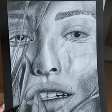 Practica de rostro. Pencil Drawing project by Yolanda Sandoval Monjaras - 04.15.2024
