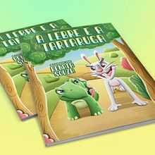 A Lebre e a Tartaruga - Ilustrado por Renata Souza. Un proyecto de Ilustración digital de Renata Souza - 20.05.2024