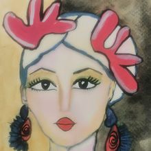 Rostro acurela . Ilustrație tradițională de Carolina Luna - 05.21.2024