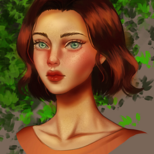 Mi proyecto del curso: Retratos digitales de fantasía con Photoshop. Een project van Traditionele illustratie,  Tekening, Digitale illustratie,  Portrettekening, Digitale tekening y  Digitaal schilderij van Aura Cárdenas - 21.05.2024