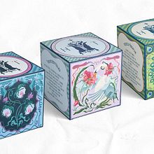 Houndstooth - Fragrance Packaging Design. Un progetto di Design, Packaging, Illustrazione digitale, Design floreale e vegetale, Graphic design, Scrittura, Cop e writing di Alicia Phen - 12.04.2024