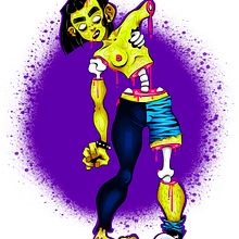 Zombi girl (proyecto personal). Character Design, Comic, Digital Drawing, Figure Drawing, and Editorial Illustration project by Noemí Ibáñez Alcaraz - 05.21.2024