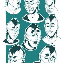 Expresiones faciales (proyecto personal) . % Noemí Ibáñez Alcaraz tarafından hazırlanan Dijital İllüstras, on, Portre Çizimi, Şekil Çizimi, Dijital Çizim, Çizgi roman, Ve Karakter Tasarımı projesi - 05.21.2024