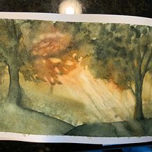 My project for course: Dreamy Watercolor Landscapes: Paint with Light. Painting, and Watercolor Painting project by rachaelmbrower - 05.21.2024