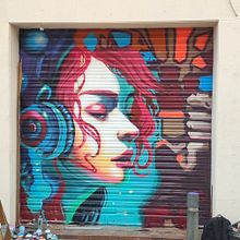 Berok graffiti mural profesional Barcelona. Projekt z dziedziny Sztuka miejska użytkownika BEROK ONE - 21.05.2024
