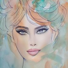 Mon projet du cours : Portrait à l'aquarelle d'après une photo . Ilustrasi tradisional, Lukisan Cat Air, Dan Menggambar Potret proyek oleh Jean WEISE - 05.21.2024