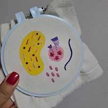 Mi proyecto del curso: Bordado y pintura textil para principiantes. Projekt z dziedziny  Malarstwo, Pattern design,  Haft, DIY, Upc, cling, Wzornictwo tekst i liów użytkownika Mariana Sánchez Rico - 21.05.2024