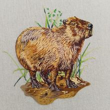 Mi proyecto del curso: Retratos bordados de mascotas: pinta con hilo. Een project van Borduurwerk, Naturalistische illustratie y Textielontwerp van Natalia - 22.05.2024