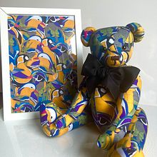 From a simple drawing to a unique teddy bear. Arts, Crafts, Textile Design, and Digital Illustration project by Lana Morbini - 05.22.2024