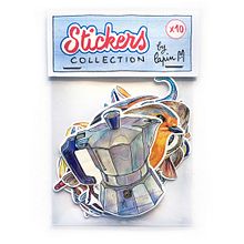 Stickers collection by Lapin. Un proyecto de Diseño de complementos, Bocetado, Dibujo, Pintura a la acuarela, Ilustración infantil e Ilustración botánica de Lapin - 22.05.2024