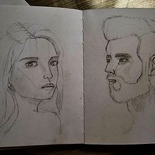 Mein Abschlussprojekt für den Kurs: Skizzenbuch für Porträts: Erkunde das menschliche Gesicht Ein Projekt aus dem Bereich Skizzenentwurf, Zeichnung, Porträtzeichnung, Artistische Zeichnung und Sketchbook von soatarh - 22.05.2024