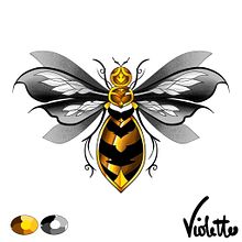 Mon projet du cours : Conception de tatouage aux effets dorés sur Procreate . Traditional illustration, Digital Illustration, and Tattoo Design project by Maude WO - 05.22.2024