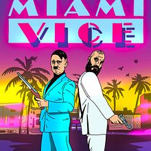 Miami Vice. Digital Illustration project by woodcutter Manero - 05.22.2024
