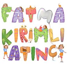 My project for course: ​​Playful Hand-Lettering for Children’s Book Illustration. Un proyecto de Ilustración tradicional, Lettering, Dibujo, H, lettering y Narrativa de FATMA KIRIMLI ATINÇ - 23.05.2024