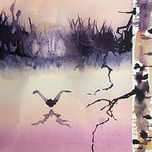 Mein Abschlussprojekt für den Kurs: Atmosphärische Landschaften in Aquarell. Fine Arts, Painting, and Watercolor Painting project by farbenrausch - 05.23.2024