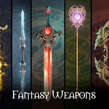 Armas de Fantasía. Digital Illustration, Concept Art, Game Design, Film, Video, TV, and Video Games project by Darío Suárez - 05.23.2024