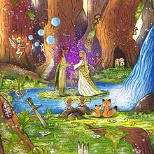 Mi proyecto del curso: Ilustraciones de bosques de fantasía en Procreate y Photoshop. Digital Illustration, Children's Illustration, and Digital Drawing project by aline - 05.23.2024