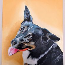 Il mio progetto del corso: Ritratto realistico di animali da compagnia con la pittura a olio. Fine Arts, Painting, Oil Painting, and Naturalistic Illustration project by guis72 - 05.23.2024