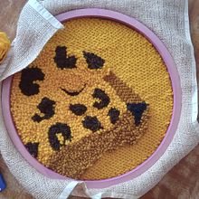 Mi proyecto del curso: Bordado XL con aguja mágica. Embroider, Decoration, Punch Needle, and Textile Design project by griselda_sch - 05.23.2024