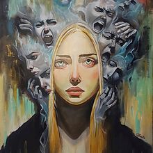 Ansiedad. Un progetto di Pittura, Belle arti, Creatività, Disegno di ritratti, Disegno artistico, Disegno realistico e Pittura acrilica di Daniela Souto - 06.05.2024