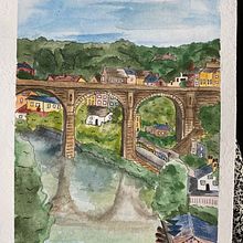 My project for course: Architectural Sketching with Watercolor and Ink. Sketching, Drawing, Watercolor Painting, Architectural Illustration, Sketchbook & Ink Illustration project by Laura Meredith - 05.24.2024