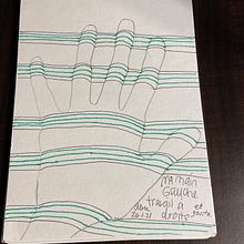 Dessiner avec l’autre main . Desen în creion de aldalou - 05.24.2024