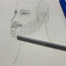 Mi proyecto del curso: Sketchbook de retrato: explora el rostro humano. Un proyecto de Bocetado, Dibujo, Dibujo de Retrato, Dibujo artístico y Sketchbook de Ángela Martín Romero - 24.05.2024