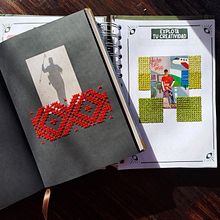 Cuadernos bordados. Design têxtil, Bordado, e Criatividade projeto de M. Lucía Salazar G. - 24.05.2024