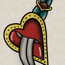 Meu projeto do curso: Design de tatuagens estilo old school no Procreate. Un proyecto de Dibujo, Ilustración digital y Diseño de tatuajes de gabrielaluciodz - 26.05.2024