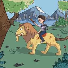 My project for course: Creating Characters for Children's Stories with Procreate. Traditional illustration, Character Design, Digital Illustration, Children's Illustration, and Digital Drawing project by Suchinder Srivatsa - 06.02.2024