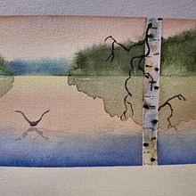 My project for course: Atmospheric Landscapes in Watercolor . Fine Arts, Painting, and Watercolor Painting project by Piotr Bodnar - 05.27.2024