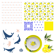 Il mio progetto del corso: Creazione e commercializzazione di pattern vettoriali. Een project van Traditionele illustratie, Patroonontwerp,  Modeontwerp, Printen y Business van Monica - 27.05.2024