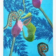 Mi proyecto del curso: Pintura botánica con acrílico. Un proyecto de Ilustración tradicional, Bellas Artes, Pintura, Pintura acrílica e Ilustración botánica de Leonardo Meza - 27.05.2024