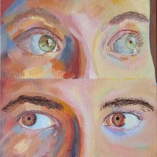 Meu projeto do curso: Pintura de olhos a óleo: a alma do retrato. Painting, and Oil Painting project by helobtto - 05.26.2024