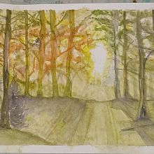 Mi proyecto del curso: Paisajes de ensueño con acuarela: plasma la luz. Un projet de Peinture , et Aquarelle de Cristian Alejandro Oviedo - 26.05.2024