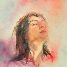 My project for course: Experimental Portraiture: Fusing Oil, Acrylic, and Spray Paint. Projekt z dziedziny  Sztuki piękne,  Malarstwo, Malarstwo akr, lowe i Malarstwo olejowe użytkownika tanyavanee - 28.05.2024