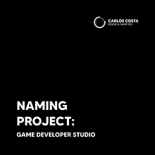 Meu projeto do curso: Game Developer Studio Naming. Advertising, Br, ing, Identit, Creative Consulting, Design Management, and Naming project by Carlos Costa - 05.26.2024