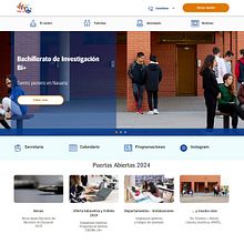 Diseño de plantilla web para centros educativos de navarra. Un projet de Développement web de Sonia San José Campos - 01.07.2022