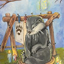 The Old Master. Traditional illustration, Watercolor Painting, Children's Illustration, and Character Design project by Marianne Wainwright - 05.28.2024