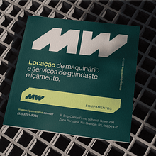 MW Equipamentos. Un proyecto de Dirección de arte, Br, ing e Identidad y Diseño gráfico de Gabriel Sebage Martins - 29.05.2024