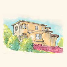 Mi proyecto del curso: Dibujo arquitectónico expresivo con marcadores de colores. Un projet de Esquisse , Dessin, Illustration architecturale, Carnet de croquis et Illustration à l'encre de tierragrafica - 26.05.2024