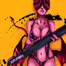 Concurso halloween xppen 2022. Digital Illustration, and Character Design project by Gustavo Marques - 10.31.2022